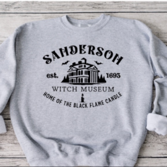 Gildan Tops - Sanderson Black Flame Candle Crew